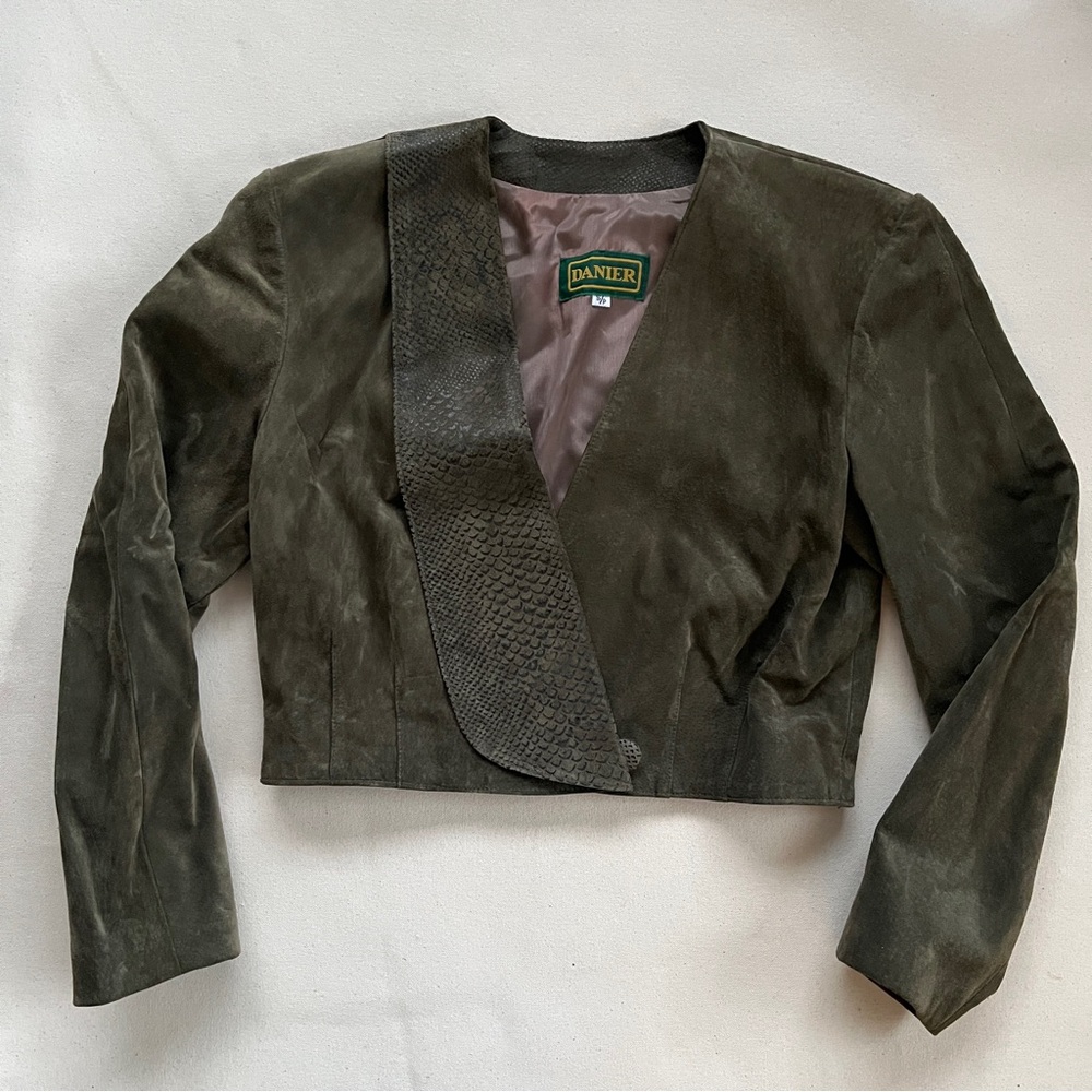 Vintage Danier Suede Cropped Western Jacket